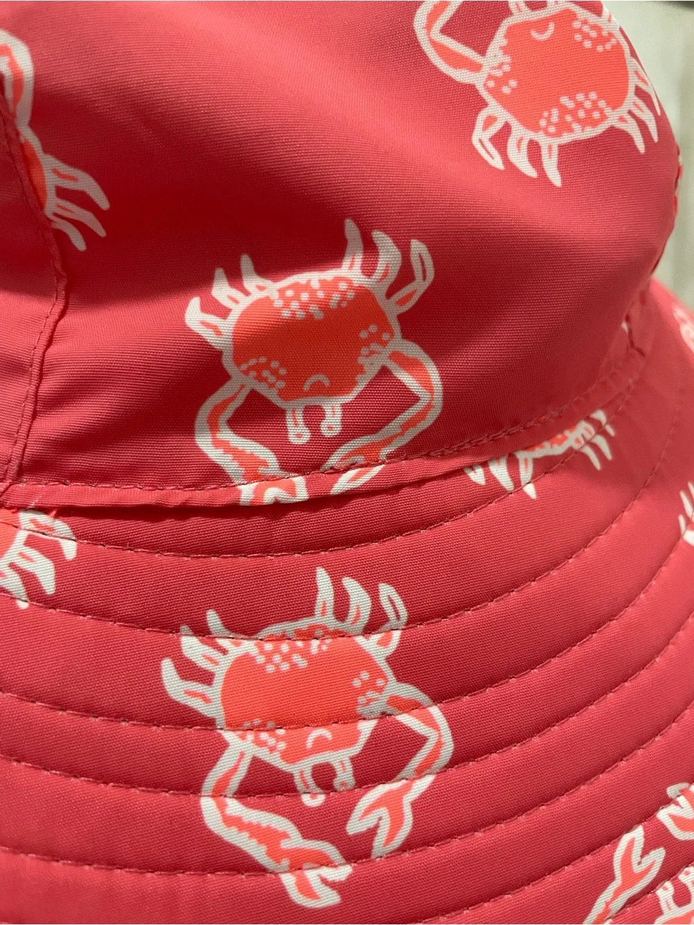 Cat & Jack Coral Red Crab Sun Hat
